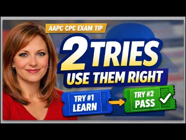 AAPC Exam Tip: How to Use Both CPC Exam Attempts to Pass Faster #medicalcoder #medicalcoding #exam
