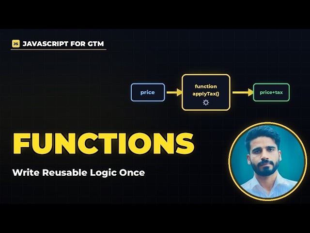 Functions in JavaScript | Writing Reusable Logic – JS for GTM