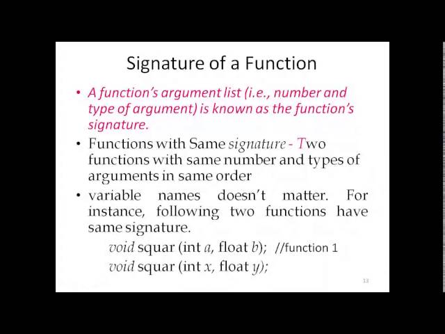 function overloading
