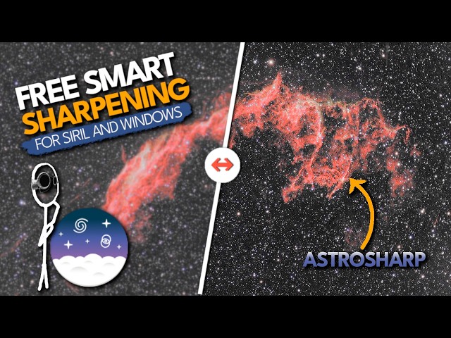 Get Rid of Blur for Free in Siril (and Windows). AstroSharp can sharpen stars and DSO independently.