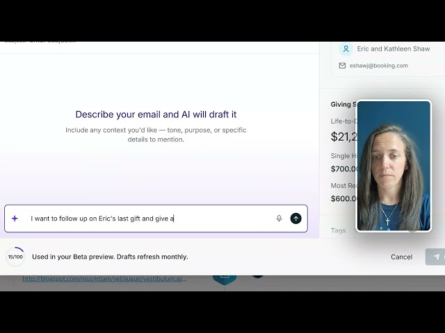 How I Write Personalized Donor Emails With AI in Minutes [CRM+ Demo]
