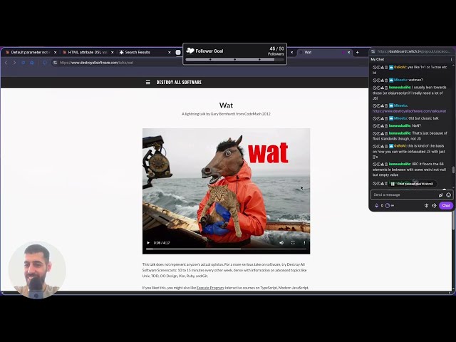 Reacting to the funniest video Sh*tting on JS (WAT?)