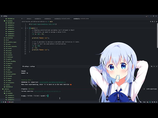 Learn Rust with Rustlings