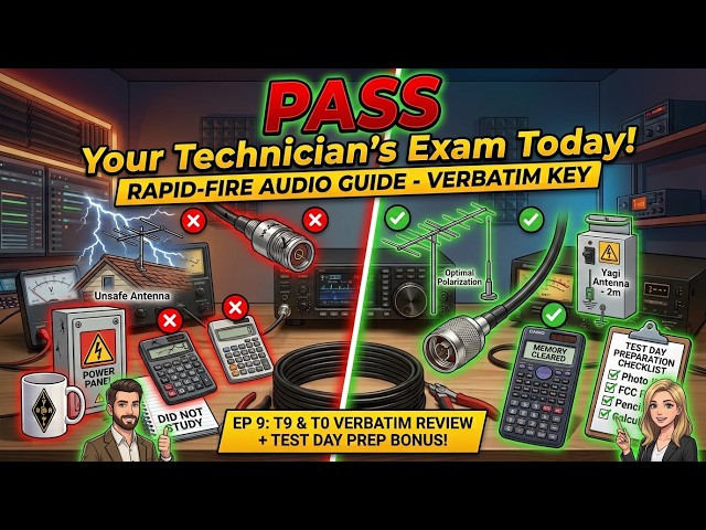 Pass Your Ham Radio Tech Exam!: T9 & T0 Audio Review & Test Strategy