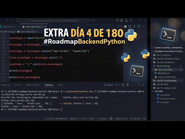 EXTRA DÍA 4/180: ¡Python ordena una lista de tecnologías en segundos! 😱