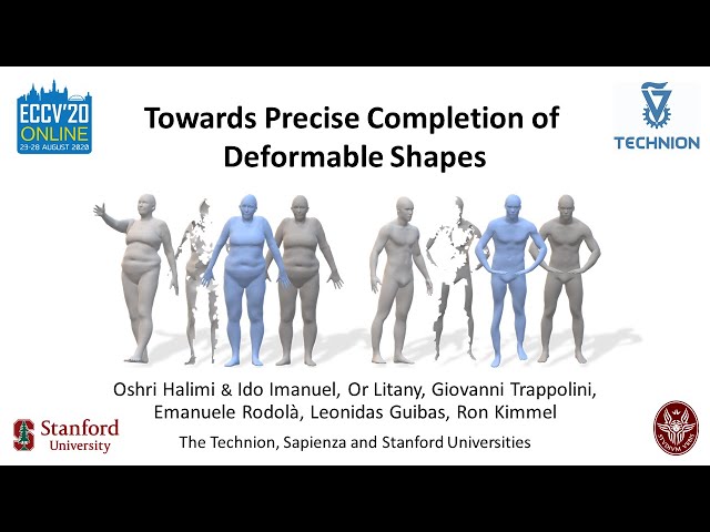 [ECCV2020] Towards Precise Completion of Deformable Shapes