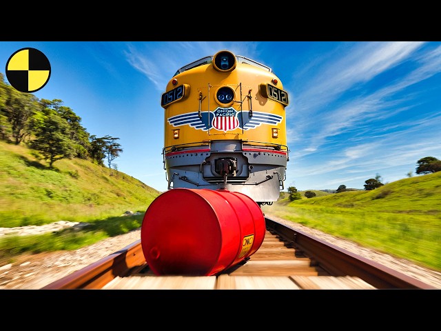 Trains and Cars Interaction Scenarios #8 | BeamNG Drive Cinematic Simulation