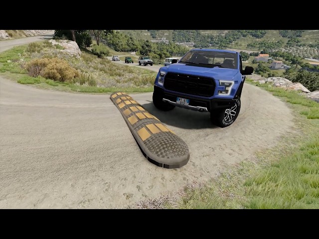 Mobil vs Speed bumps compilation beamng.drive #43 live 6