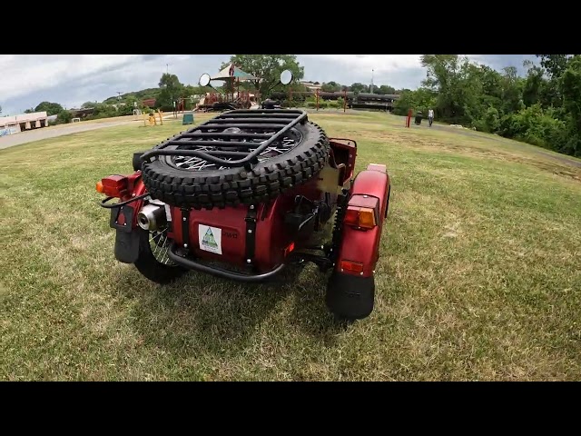 Ural Sidecar Motorcycle — Garnet Red