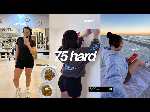 STARTING 75 HARD: week 1, how to stay productive, disciplined, & build healthy habits ✨