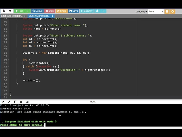 OOPS EXP7 URK24CS5050 EXCEPTION HANDLING