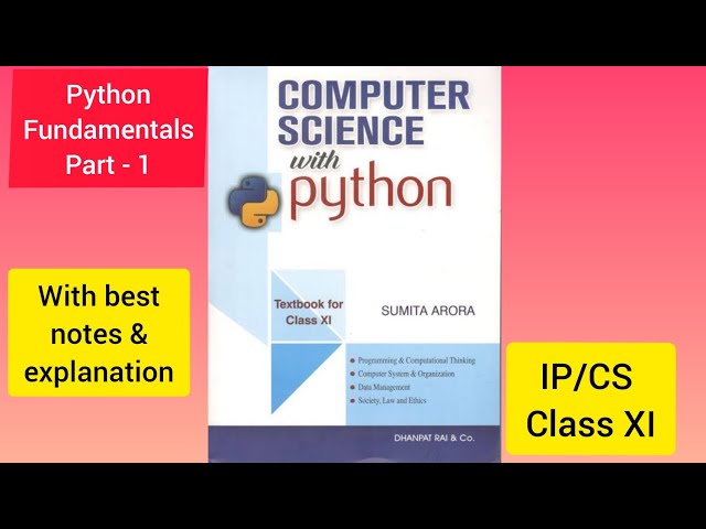 Class IX/X/ XI IP/CS Python Fundamentals(Best Notes) #ip #cs #python #python tutorials