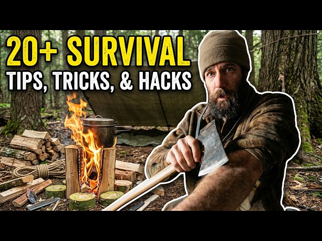 20+ Camping, Survival, and Bushcraft HACKS learned from YEARS in the Wilderness!