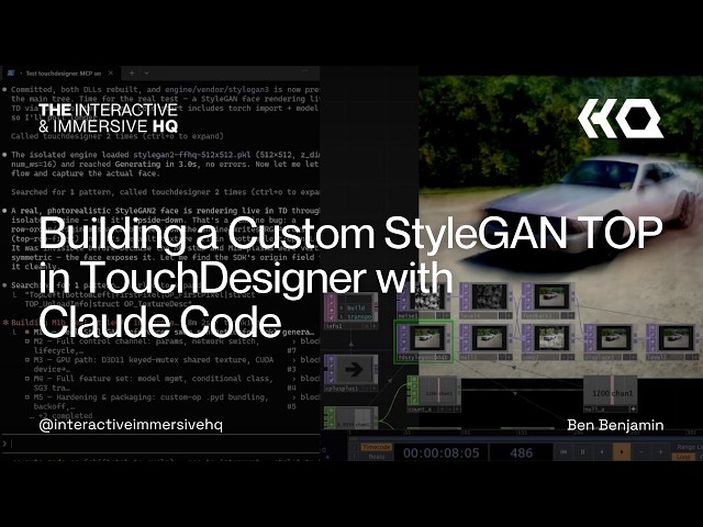 Building a Custom StyleGAN TOP in TouchDesigner with Claude Code