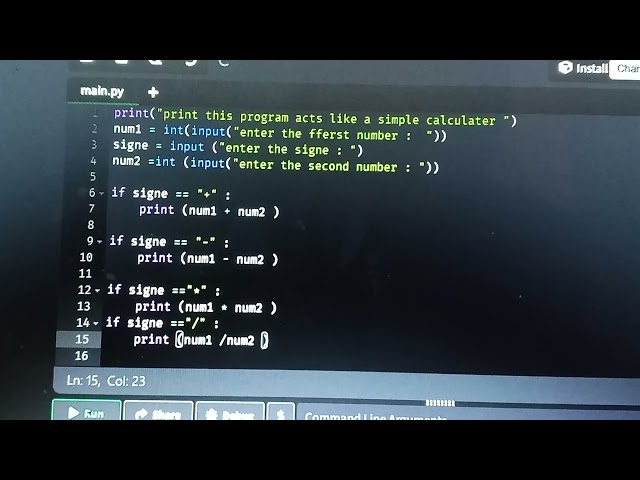 Python calculator ! Stop using mobile app start  bulde your own app 