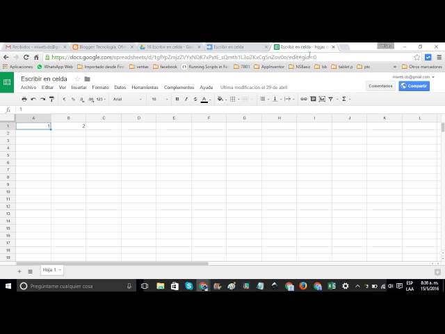Google HTML Service - Escribir en Hoja de Cálculo desde una aplicación web