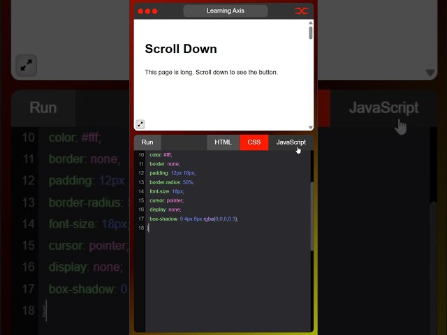 Back to Top Button | HTML CSS JavaScript