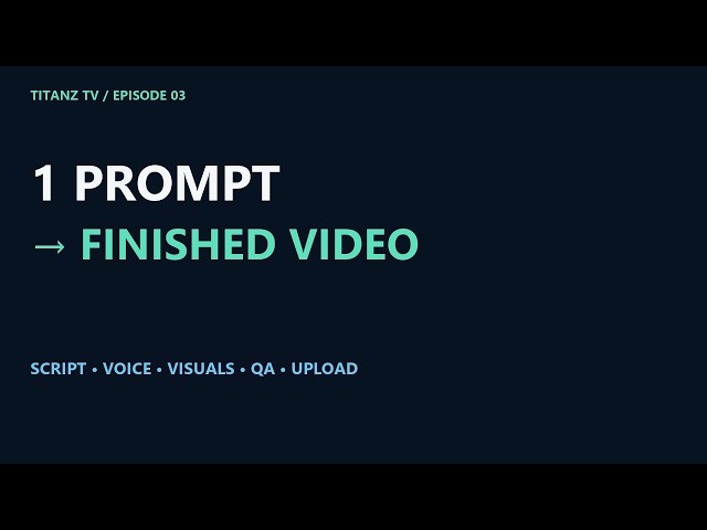I Made an ENTIRE YouTube Video With AI (Prompt to Upload — Full Workflow)