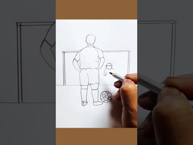 How to draw a boy playing football || soccer step by step #shorts#short#viral#indiaviral