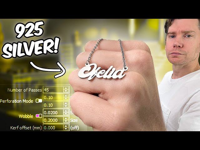 Create Stunning Laser Cut Nameplate Jewelry Like a Pro! (5 Step Crash Course)