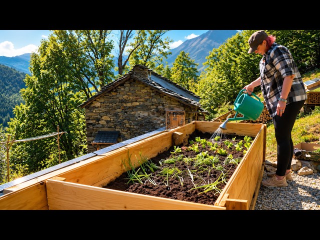 Building Raised Vegetable Garden Beds with Integrated Solar Panels | EP138