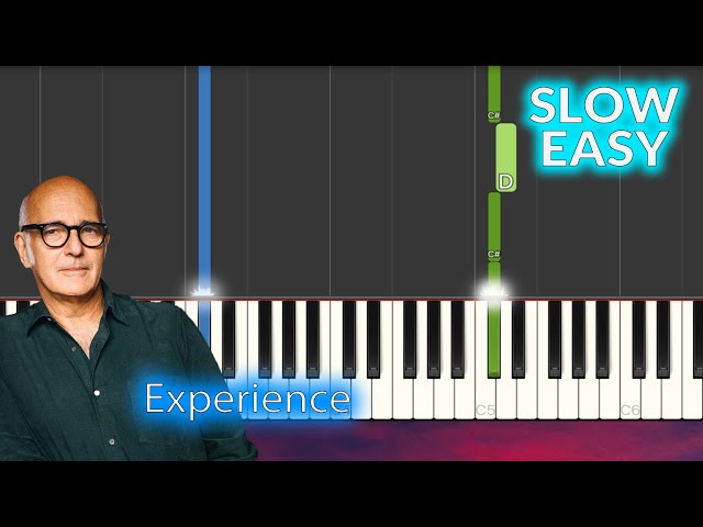 Ludovico Einaudi - Experience SLOW EASY Piano Tutorial