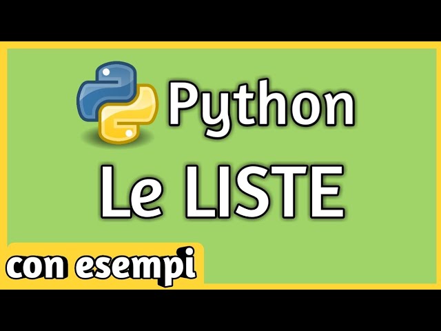The Python List [ python list ITA 2019 ]