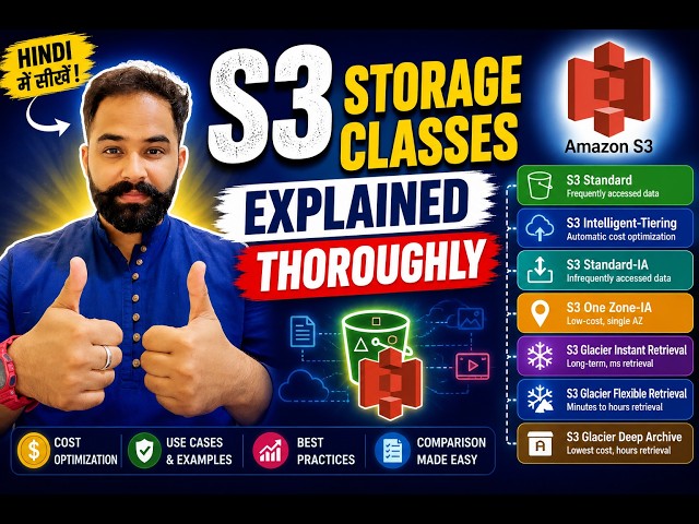 AWS S3 Storage Classes Explained Thoroughly | Standard vs IA vs Glacier (Part 1)