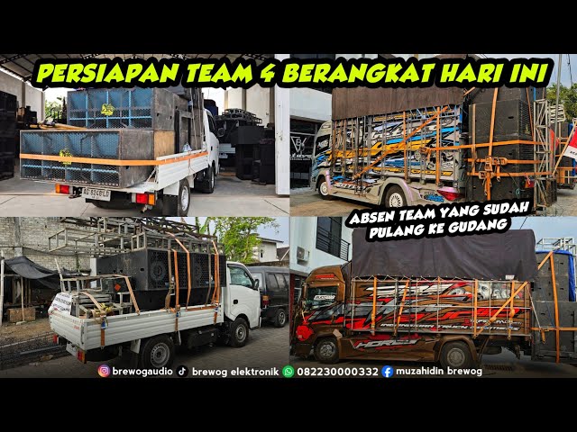 TEAM 4 PREPARING TO LEAVE FOR PASURUAN ‼️ REVEALING ALL THE TEAMS THAT ARRIVED AT THE WAREHOUSE T...
