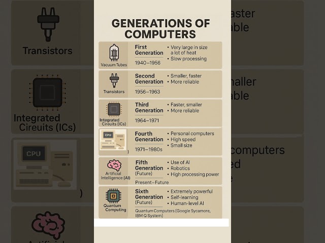 Evolution of Computers Explained | Generations of Computers  #ugcnet #datascience #chatgpt