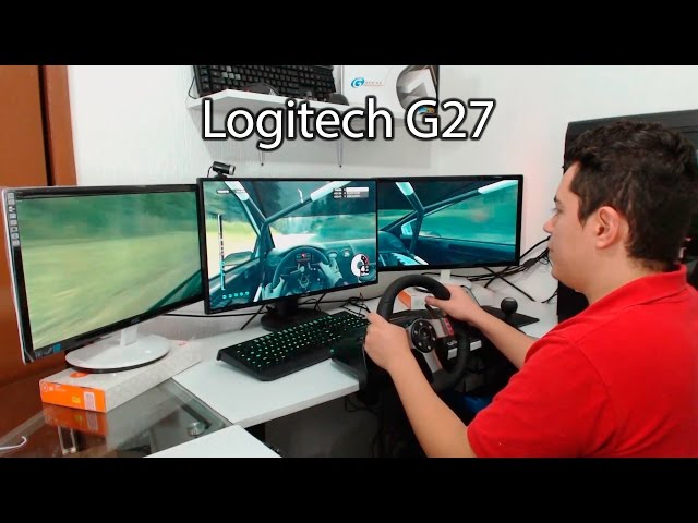 Logitech G27 Unboxing, Setup, and Testing with 3 Monitors in Project Cars and Dirt 3