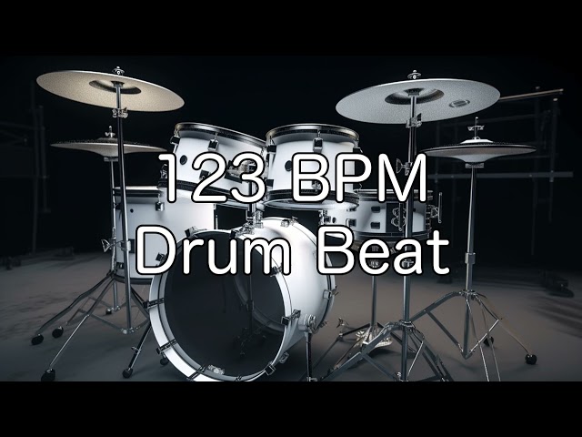 123 BPM Rock Drum Beat for Musical Practise