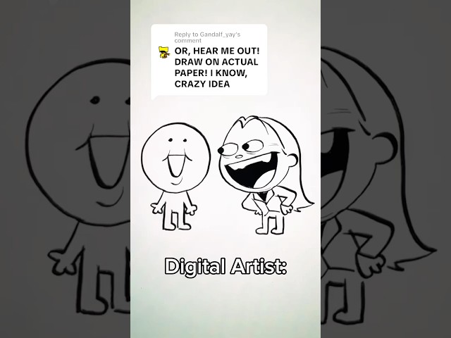 Why digital artist wont draw on paper: