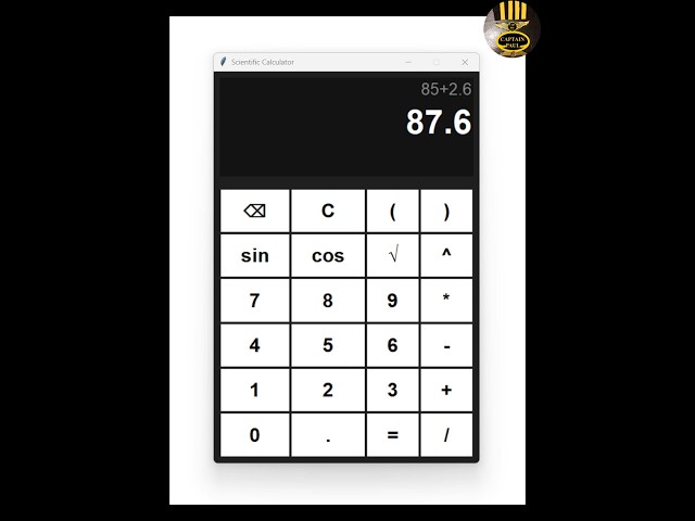 How to Create a Professional Scientific Calculator in Python with Tkinter GUI - Under 9 Minutes
