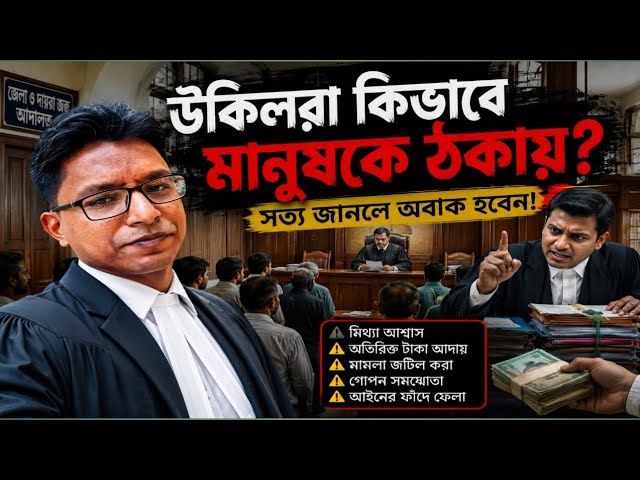 উকিলরা কিভাবে মানুষকে ঠকায় | সত্য জানলে অবাক হবেন | How Lawyers Deceive People?