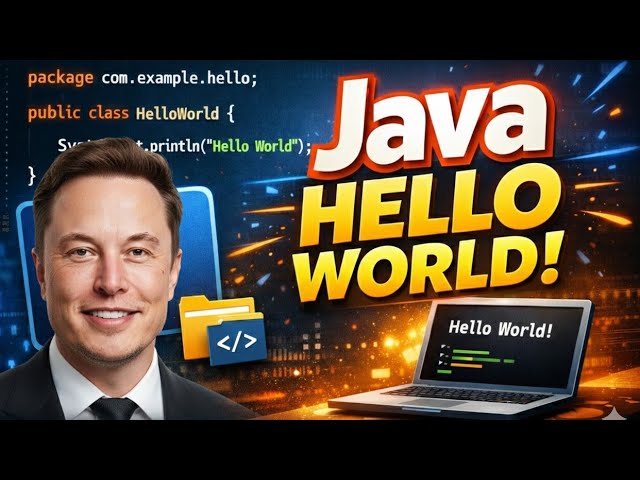 Java Tutorial for Beginners | How to Create Class, Package & Print Hello World