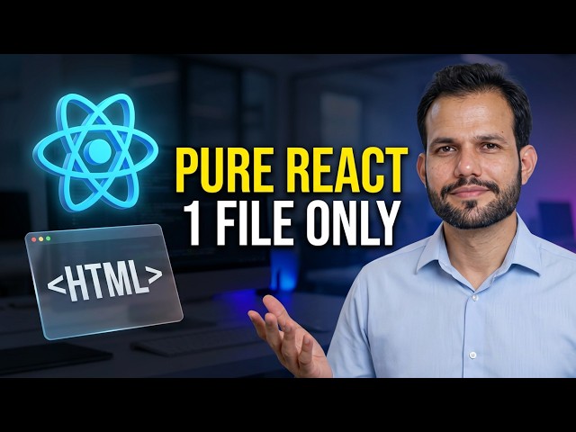 Pure React Without Build Tools (Urdu/Hindi)