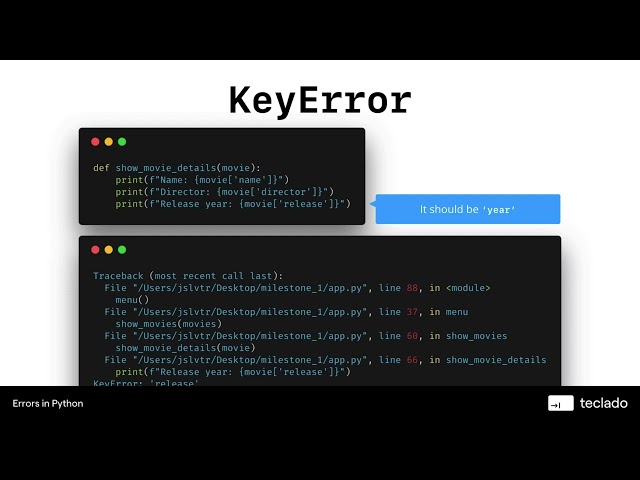 54  Built in errors in Python
