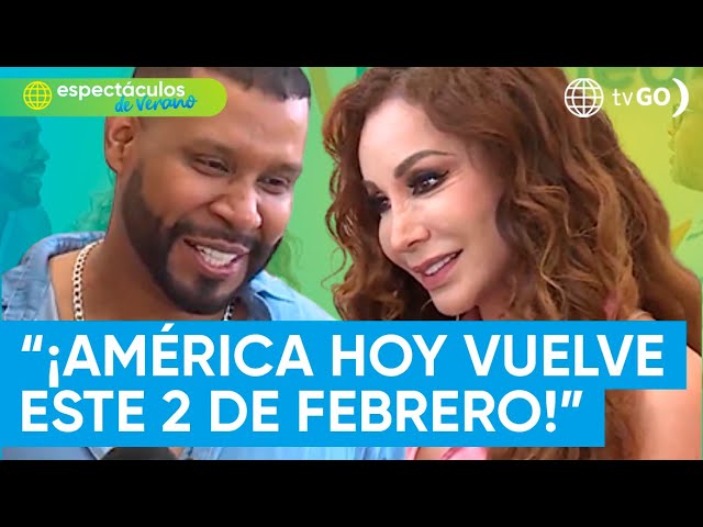 Janet Barboza and Edson announce the return of América Hoy | América Espectáculos de verano (TODAY)