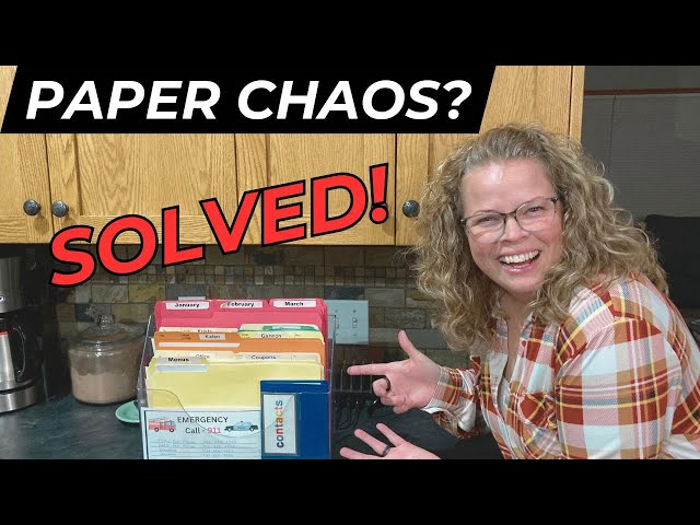 Organize Paper Clutter with This Simple System!
