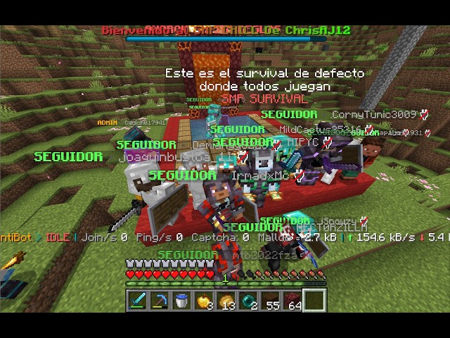 Server SkyBlock Y One block SMP y Semi-Anarquico minecraft java y Bedrock en directo vertical