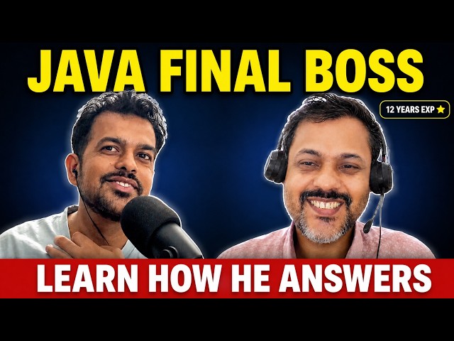 12 Years Experienced Java Developer Mock Interview | Senior Java Interview Questions