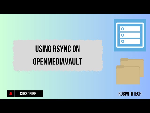 Backup yours files on OpenMediaVault with rsync locally and remote! #openmediavault