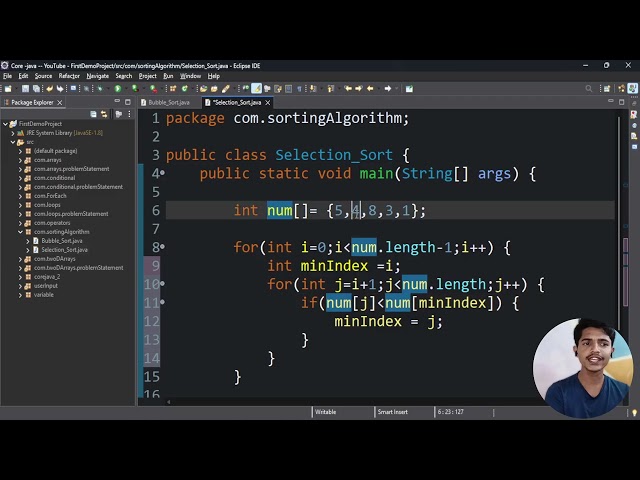 Java Tutorial -Selection Sort