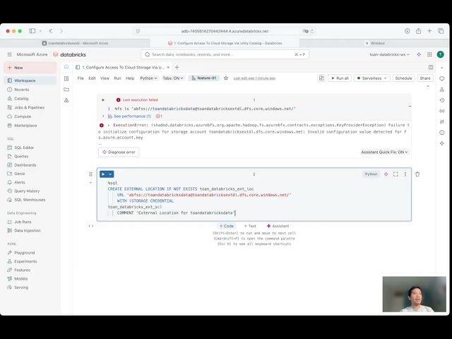 Configure Access To An Azure Data Lake Storage Container Via Unity Catalog - Access To Cloud Storage