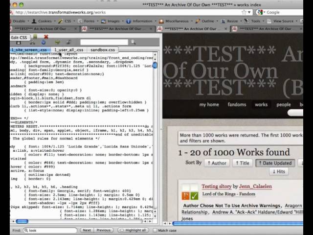 Creating an AO3 skin - tips