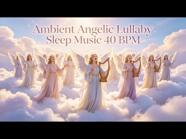 Trouble Sleeping? Try Ambient Angelic Deep sleep Lullaby, Insomnia Relief, No Ads Music, 40Bpm Rest