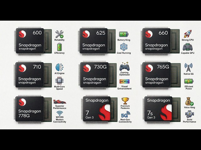 Every Mid Range Snapdragon Processors Explained