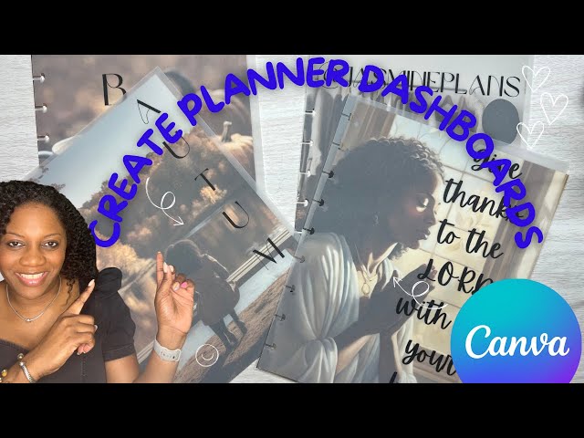 HOW TO CREATE PLANNER DASHBOARDS USING CANVA | DIY PLANNER DASHBOARD INSERTS