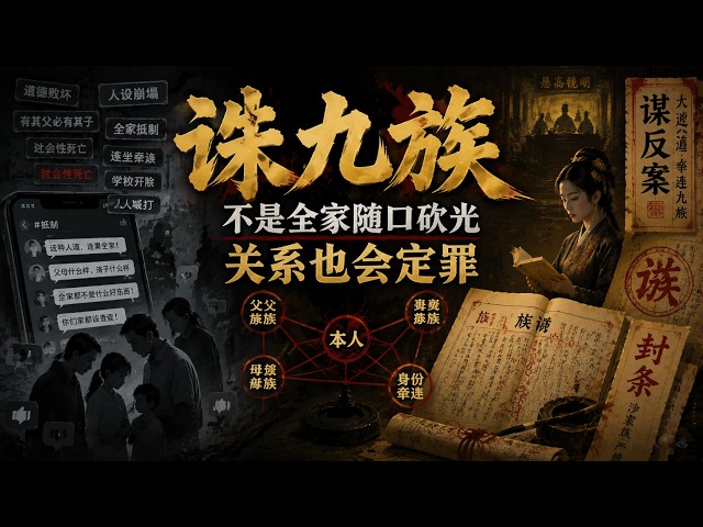 古代为什么要连坐亲属？一人犯谋反大罪，全家为何都可能被拖下水｜Chinese Legal History